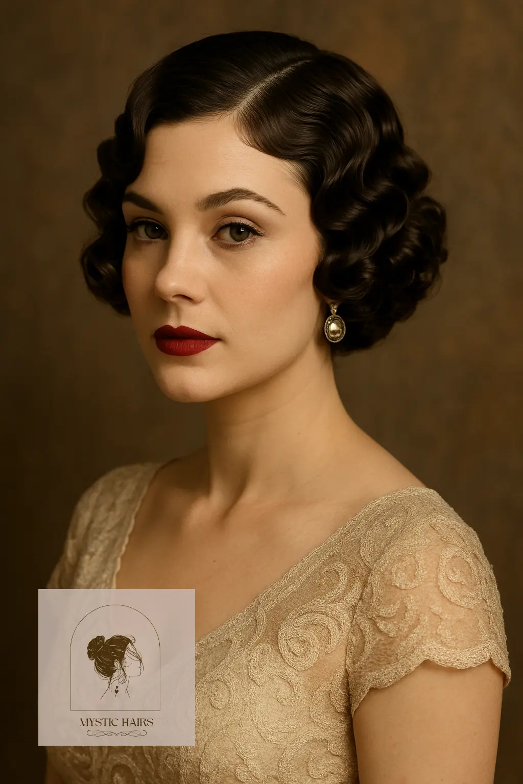 1920s Faux Bob with Finger Waves