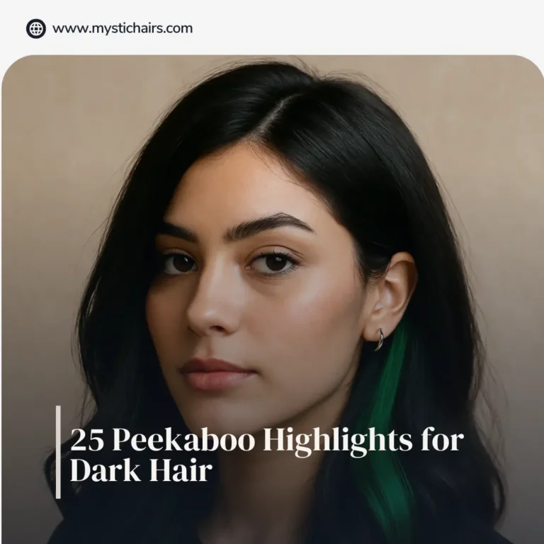25 Peekaboo Highlights for Dark Hair