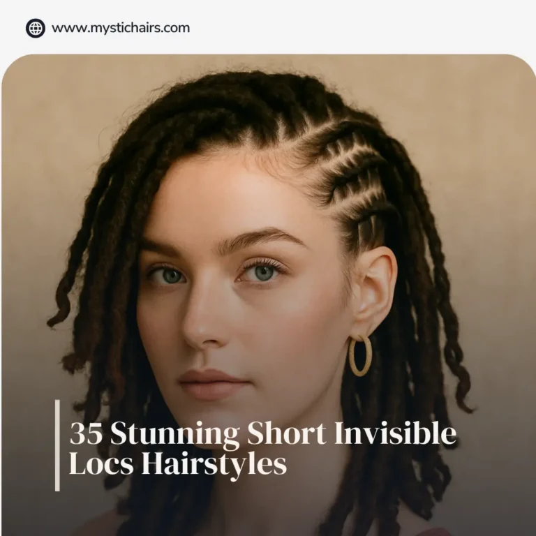 35 Stunning Short Invisible Locs Hairstyles