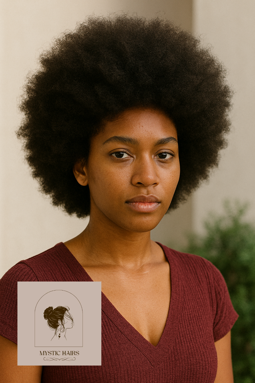 Afro with Picked Volume