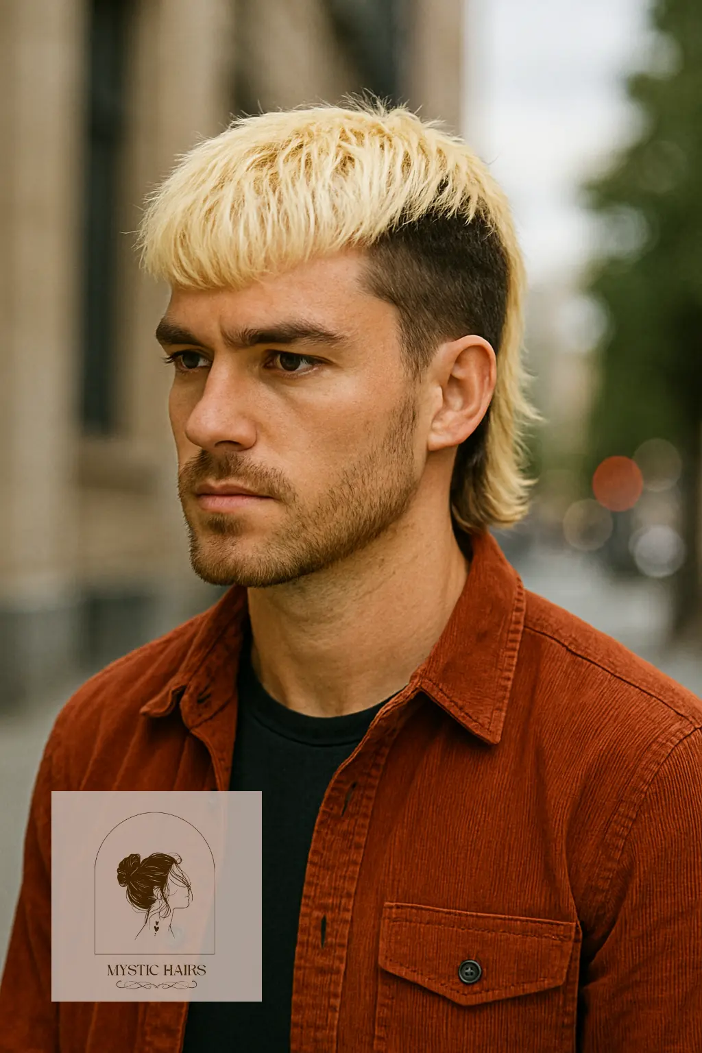 Bleached Mullet With Contrast