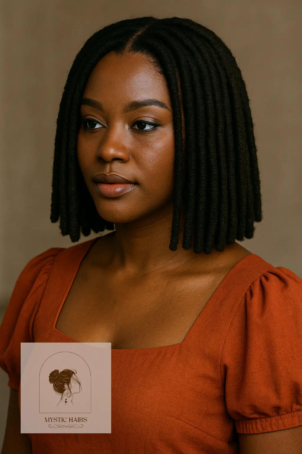 Blunt-Cut Shoulder-Length Locs