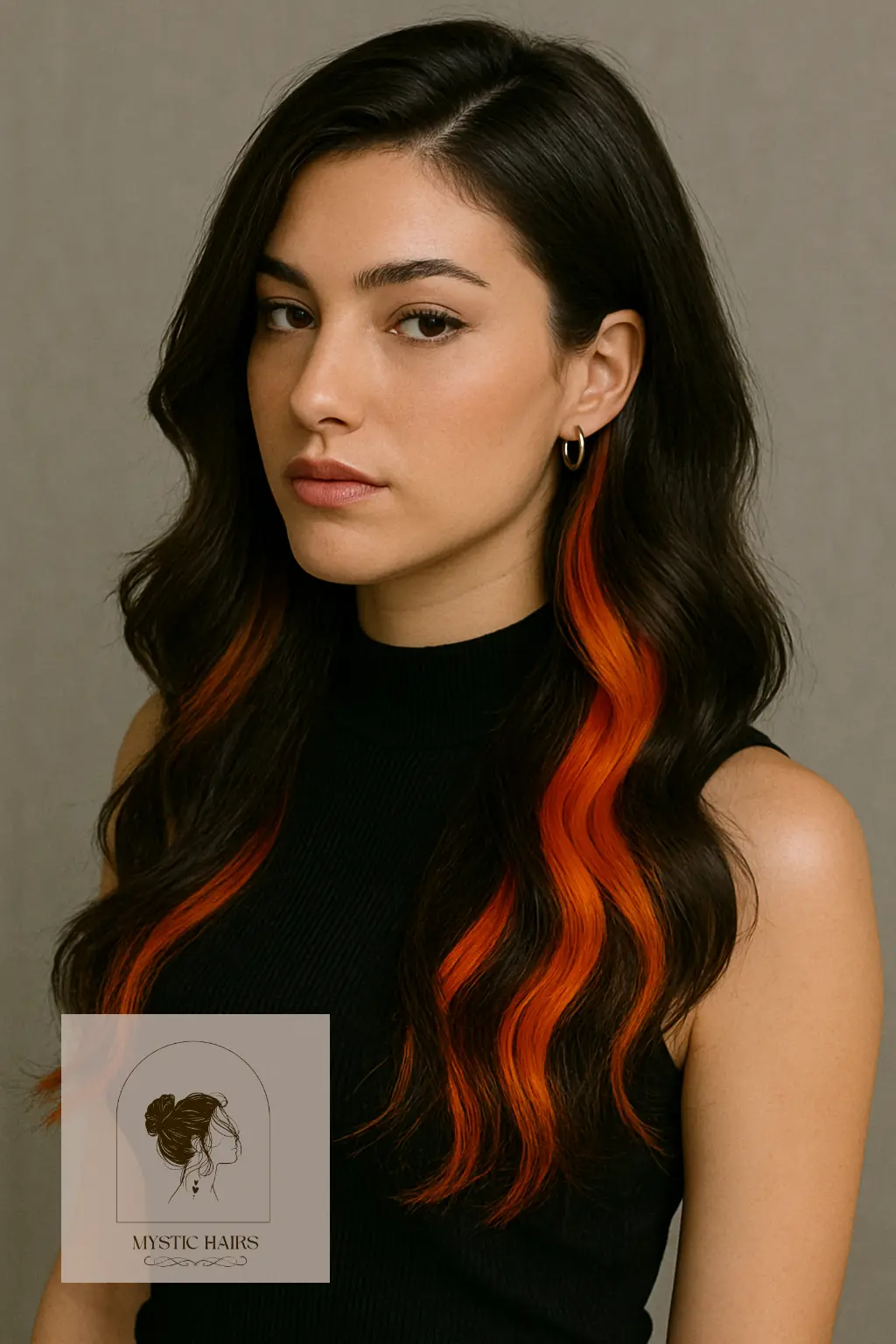 Bold Orange Peekaboo Pieces