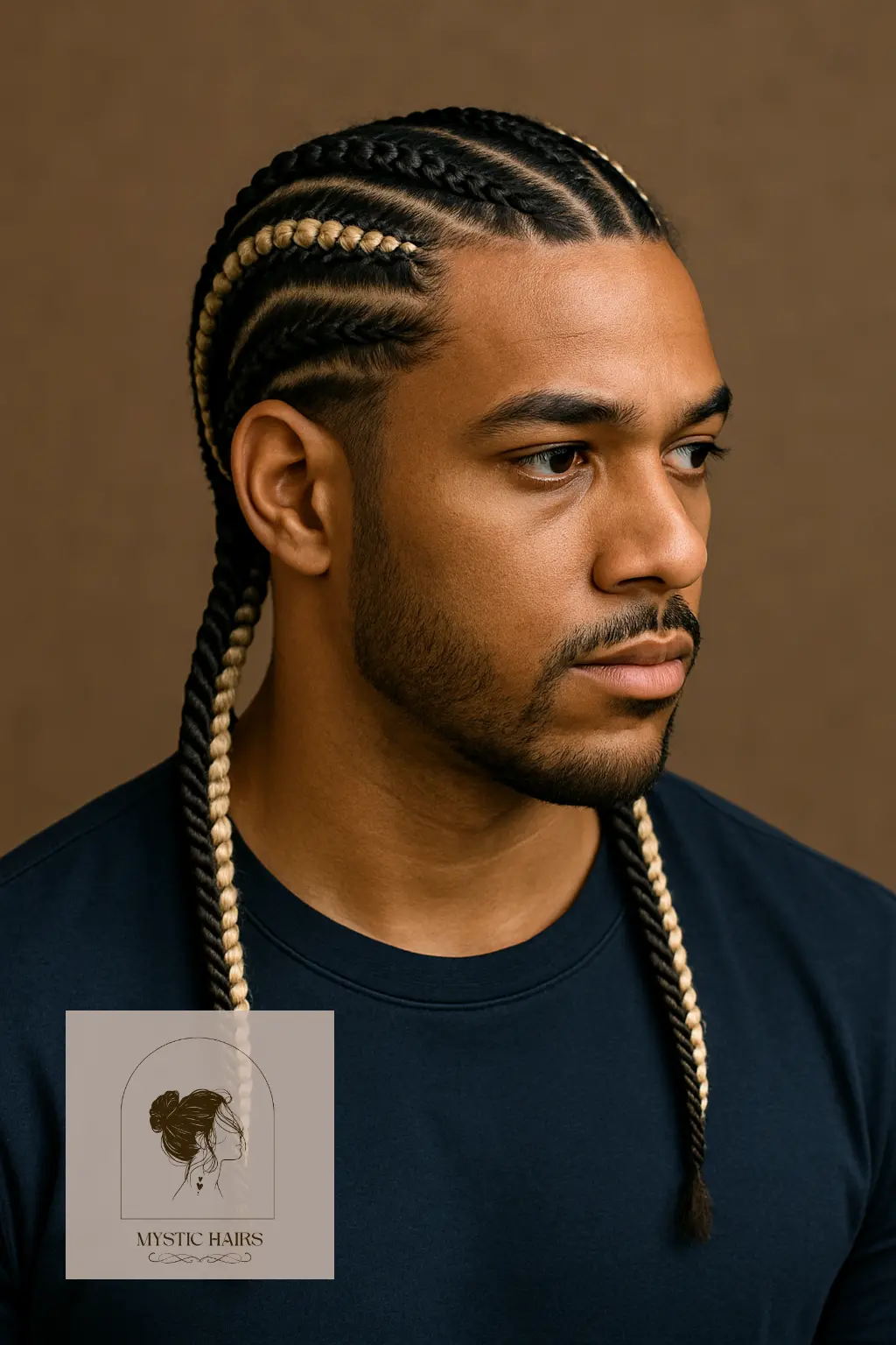 Braided Contrast Cornrows