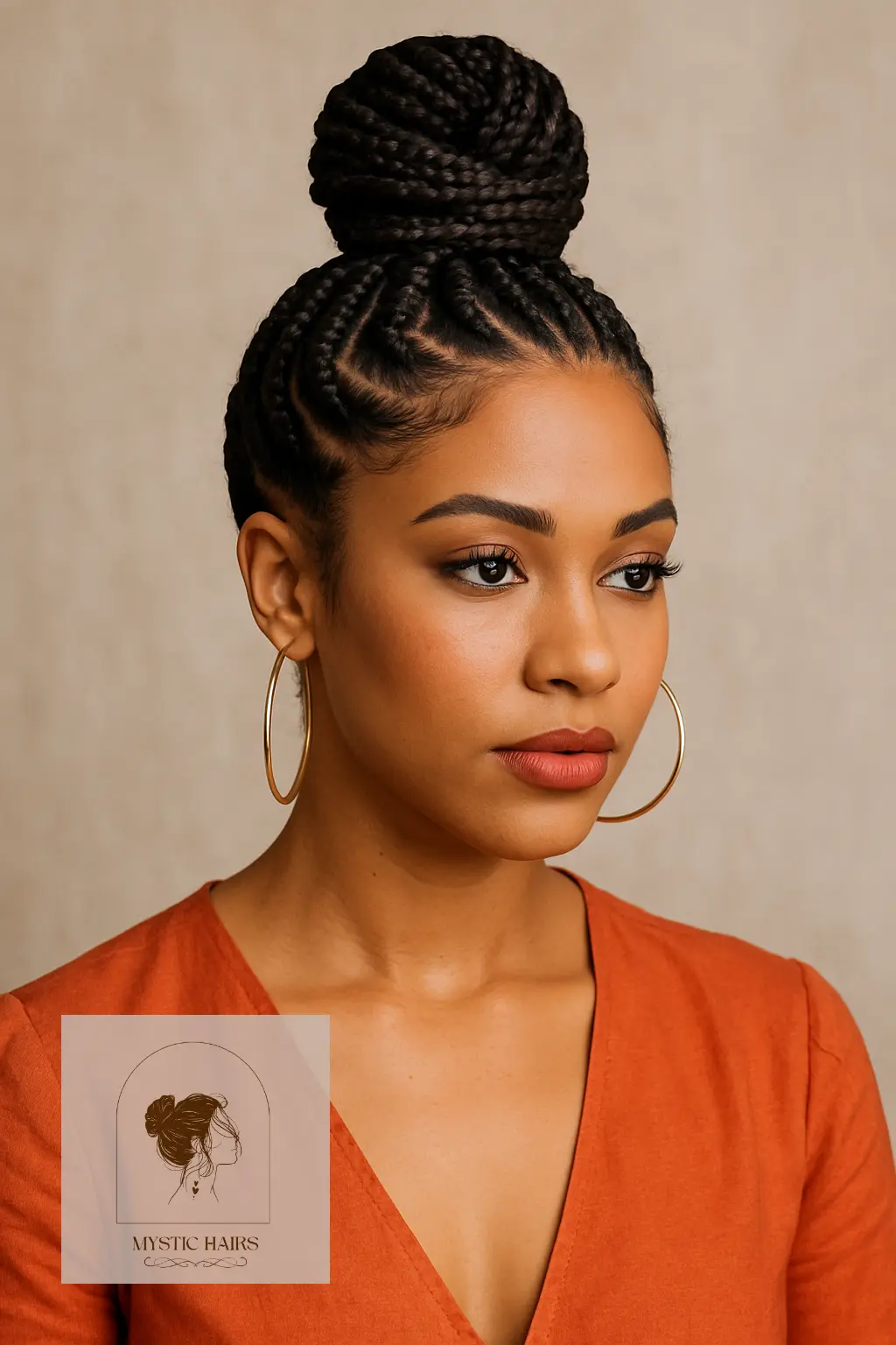 Braided Top Knot Bun