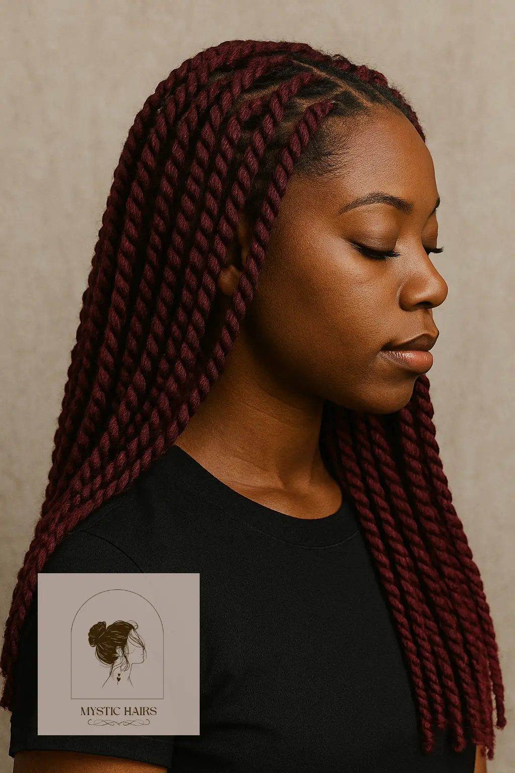 Burgundy in Twists