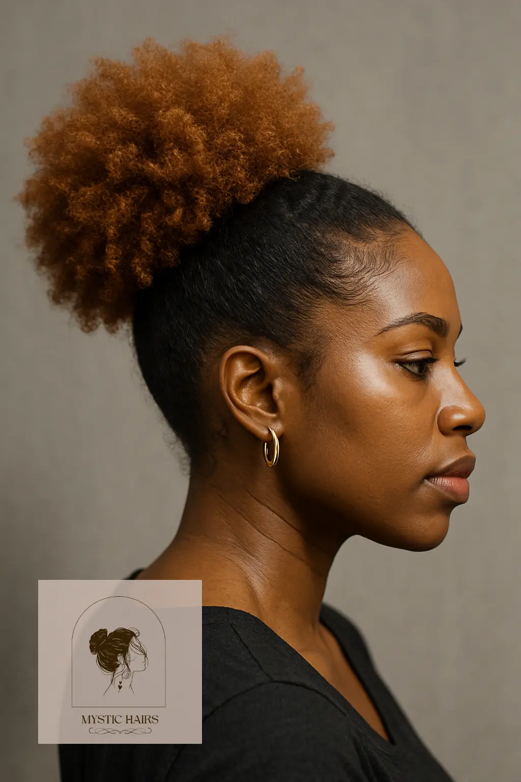 Caramel Afro Puff
