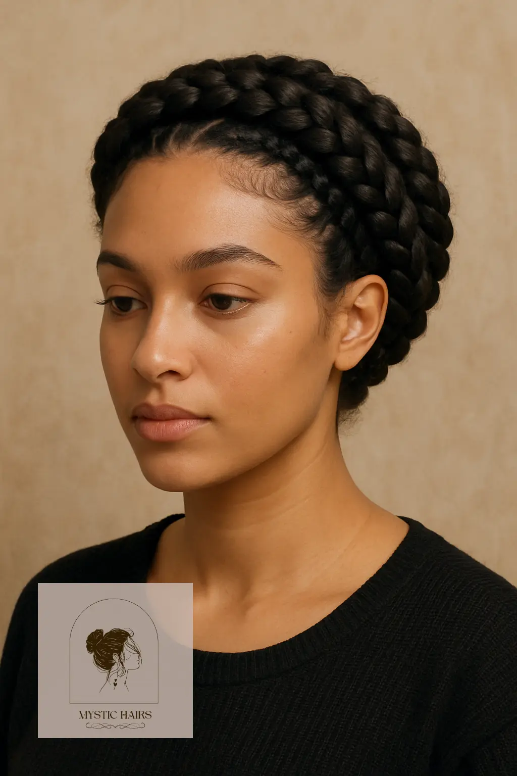 Cornrow Halo Braid