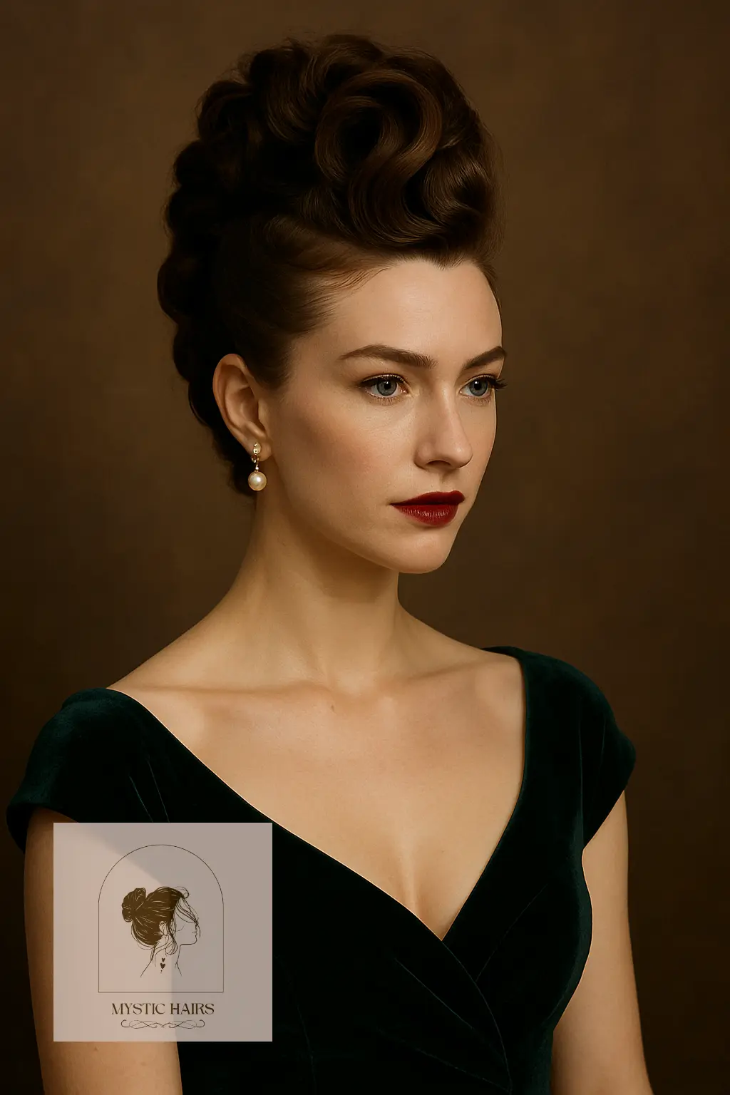 Curled Faux Hawk Elegance