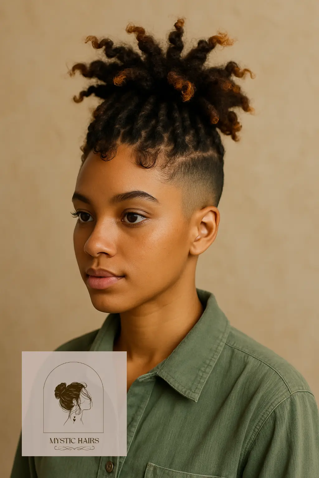 Curly Tips with Undercut