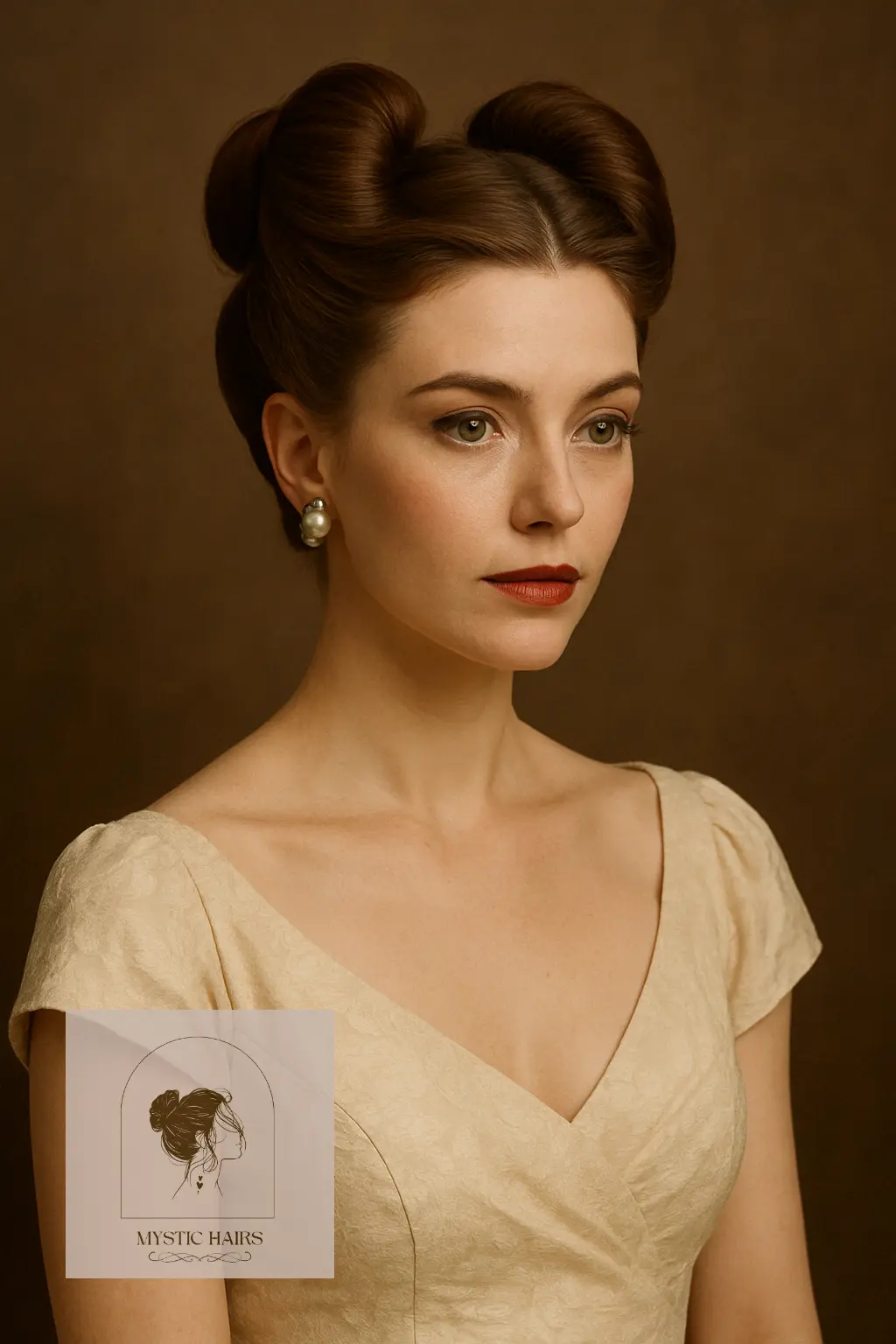 Double Twist Rolled Updo