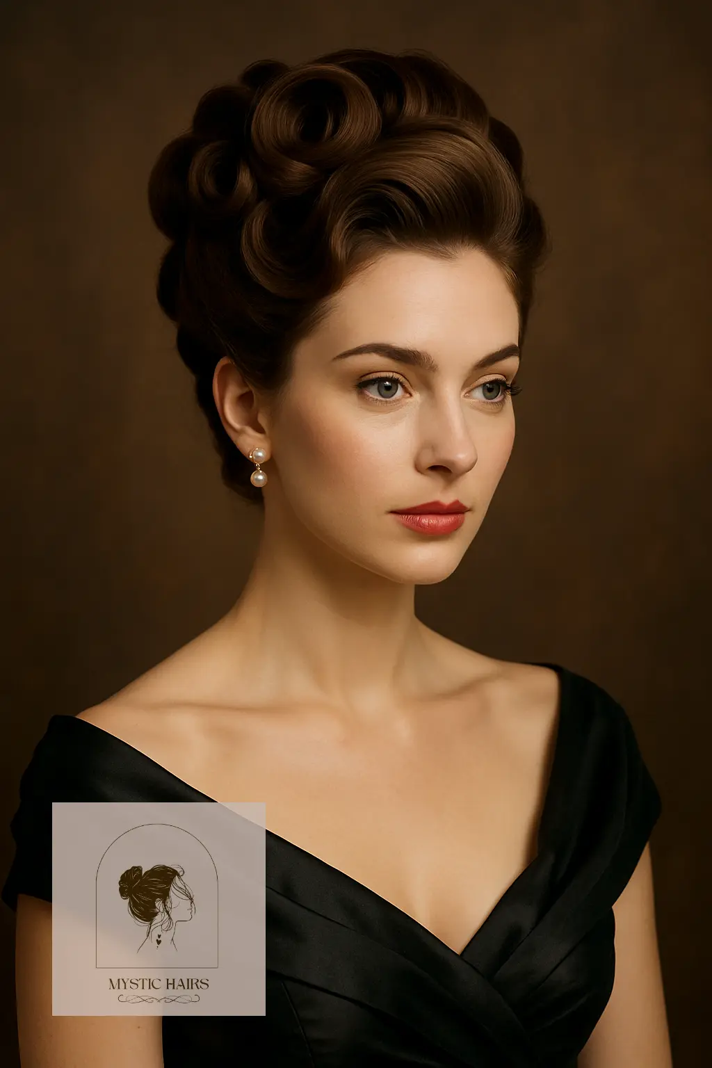 Elegant Barrel Curl Updo