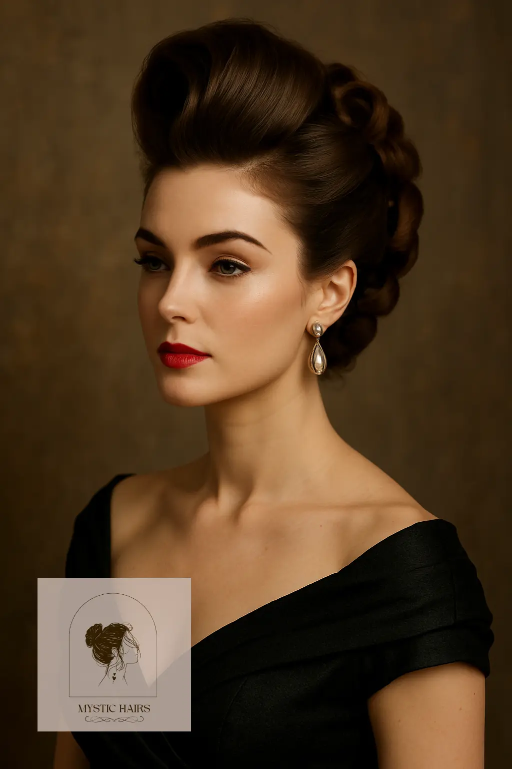 Elegant Pompadour with Twist
