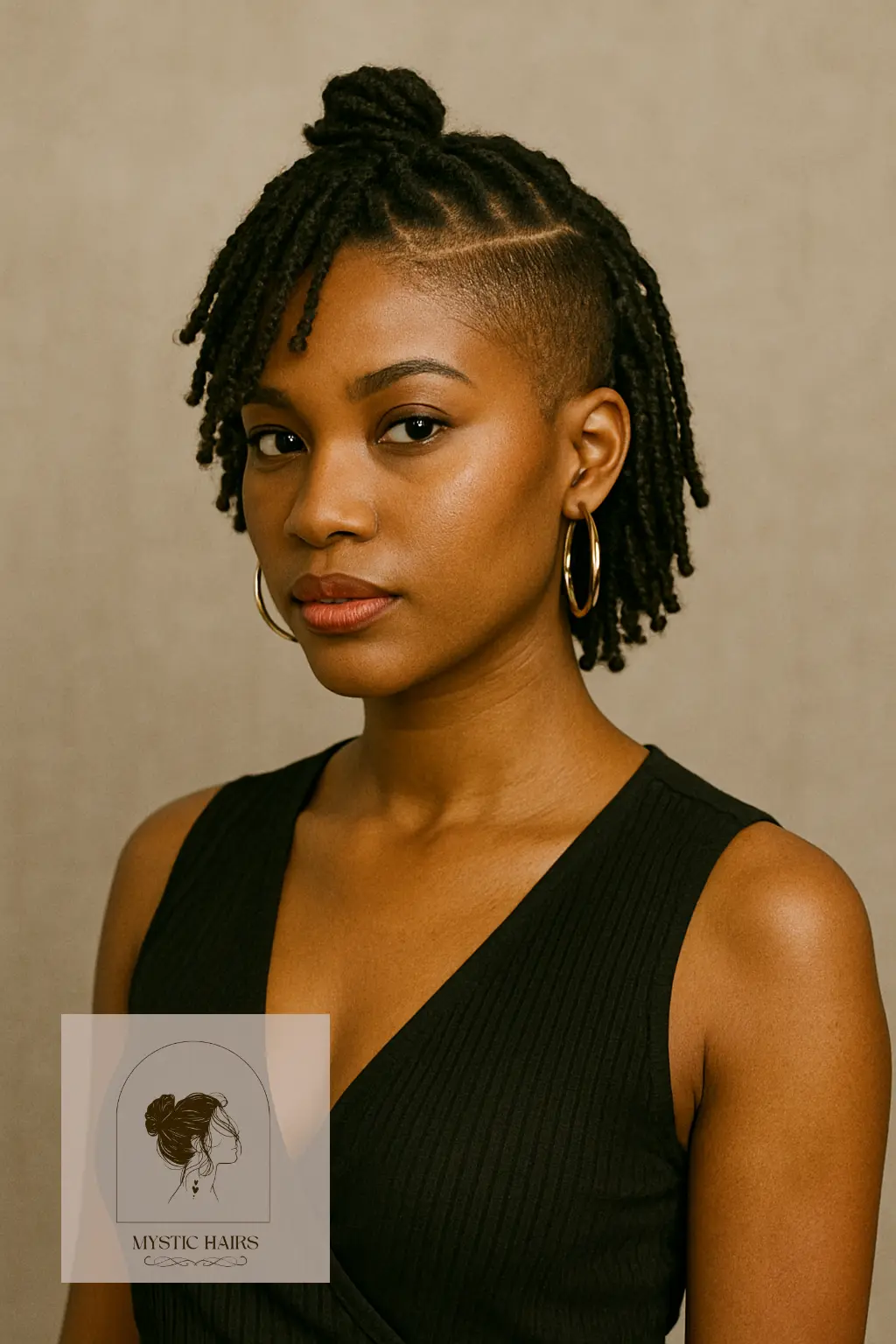 Faux Undercut Loc Style