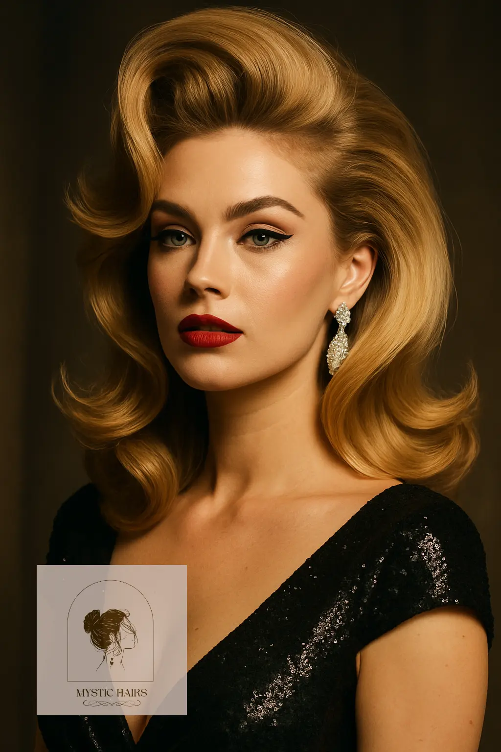 Glamorous Blowout with Roll-Back