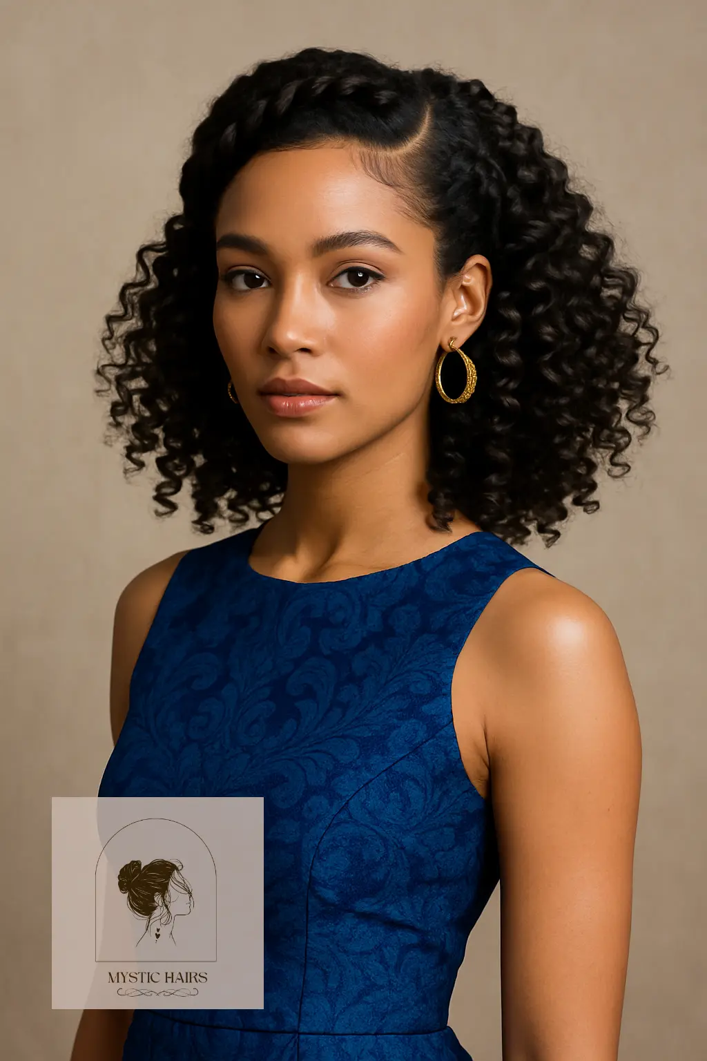 Halo Twist with Defined Curls