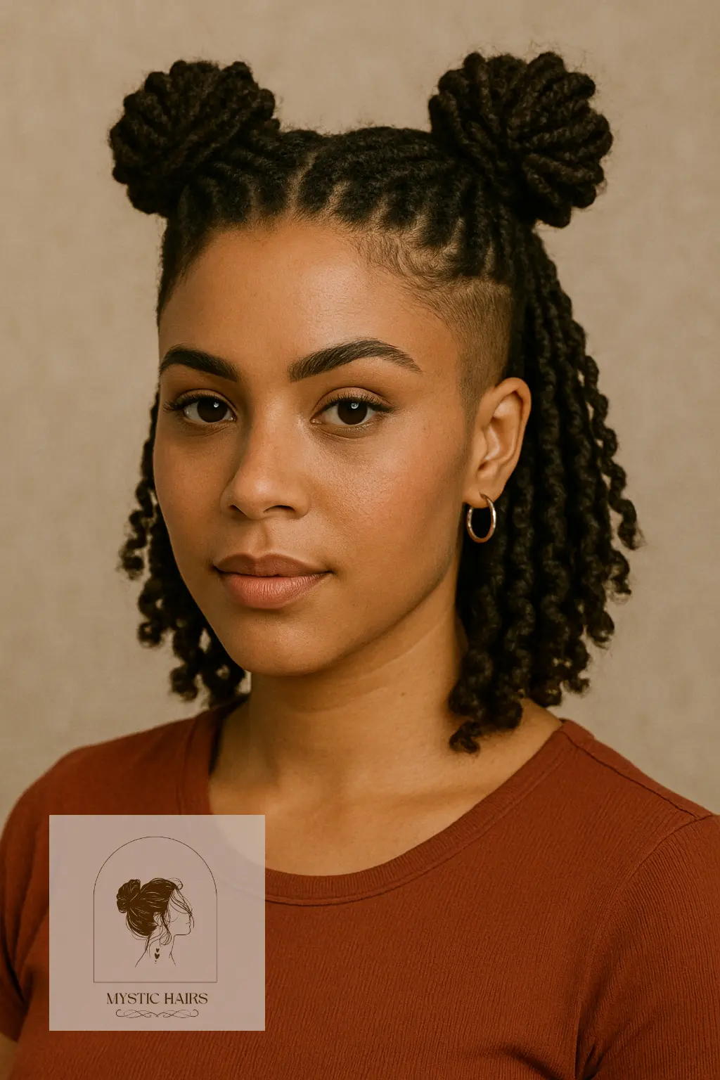 Invisible Locs Space Buns