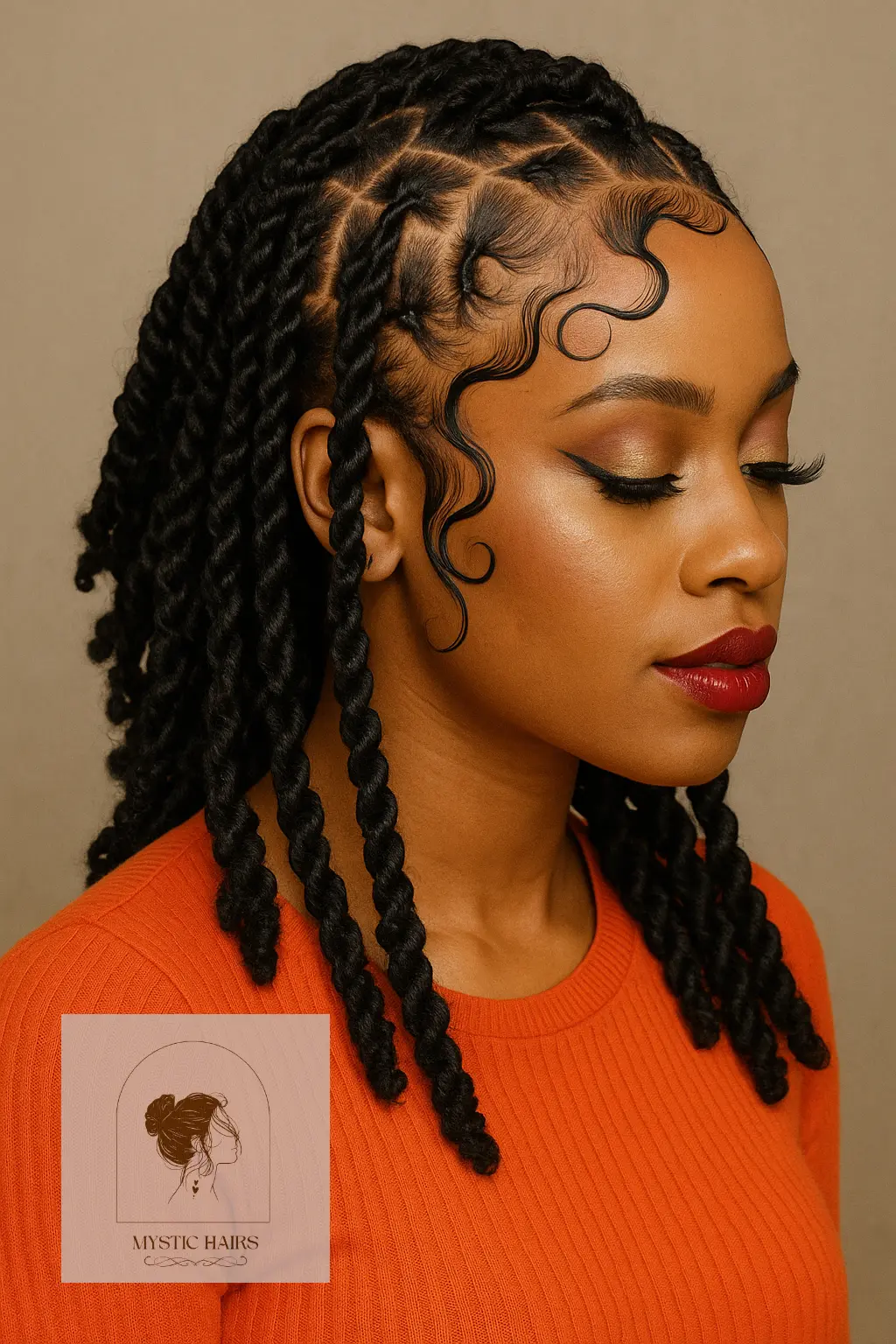 Invisible Locs Updo Twist