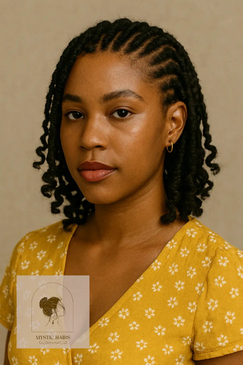 Invisible Locs with Curled Ends