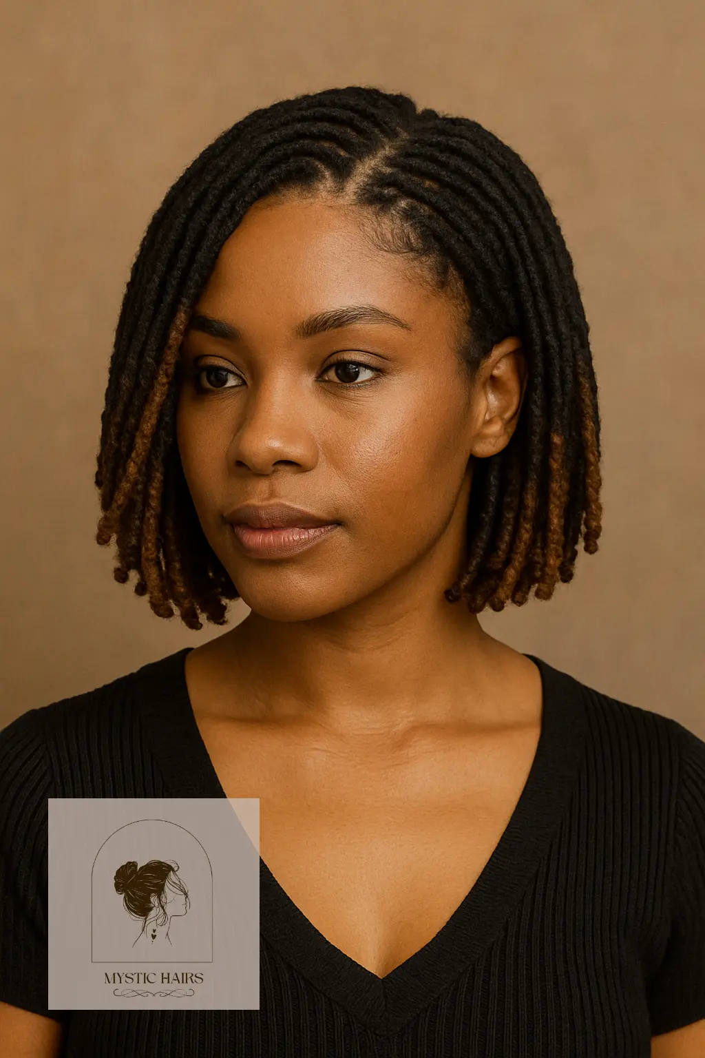 Invisible Locs with Highlights