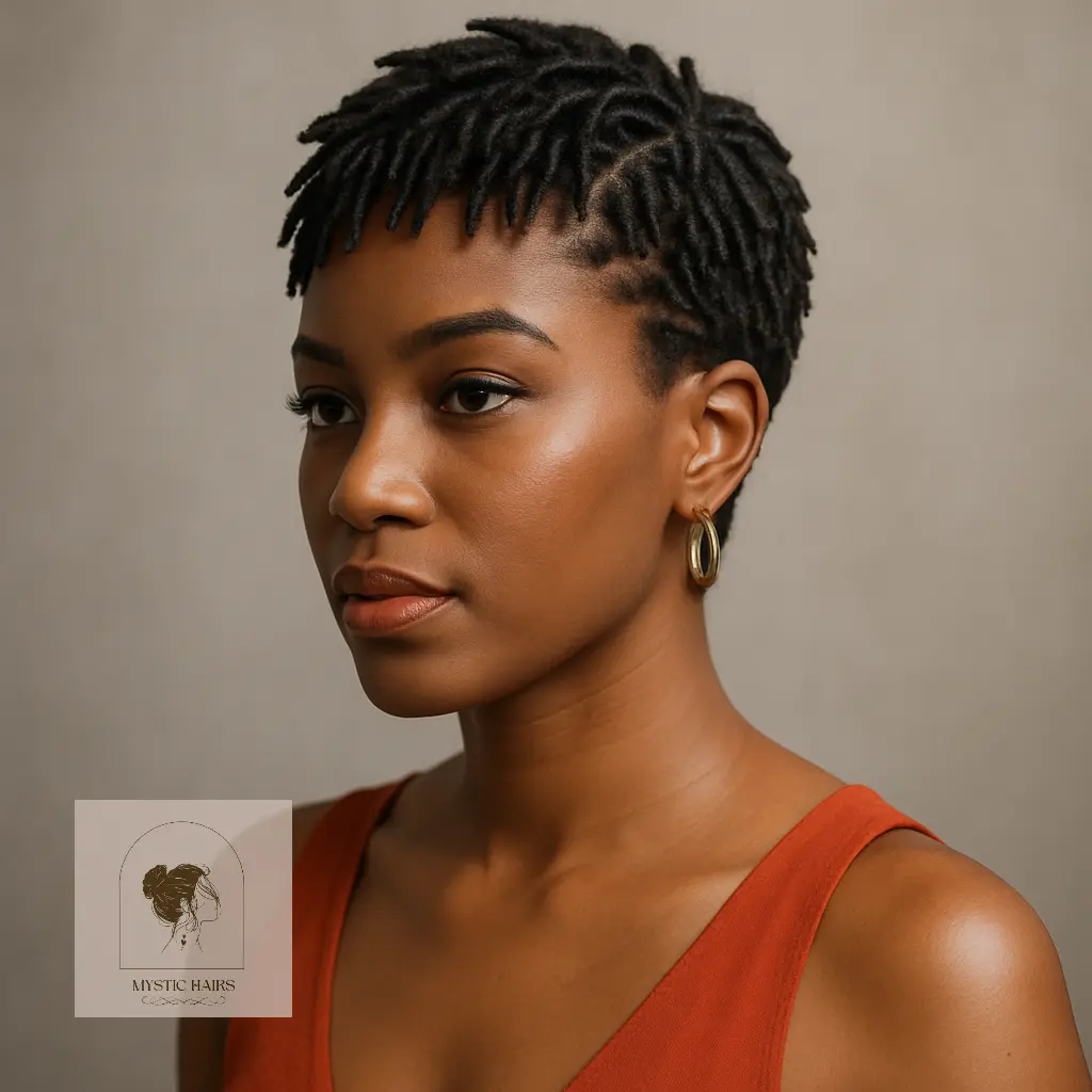 Invisible Locs with Tapered Back