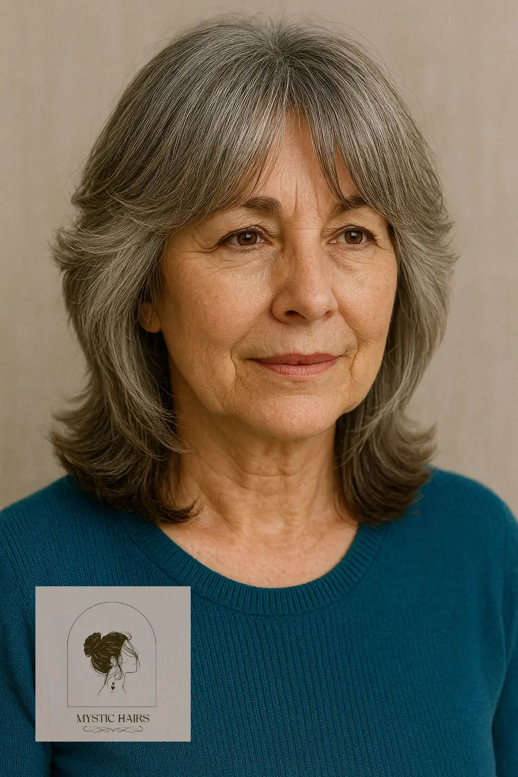 Layered Cut With Curtain Bangs
