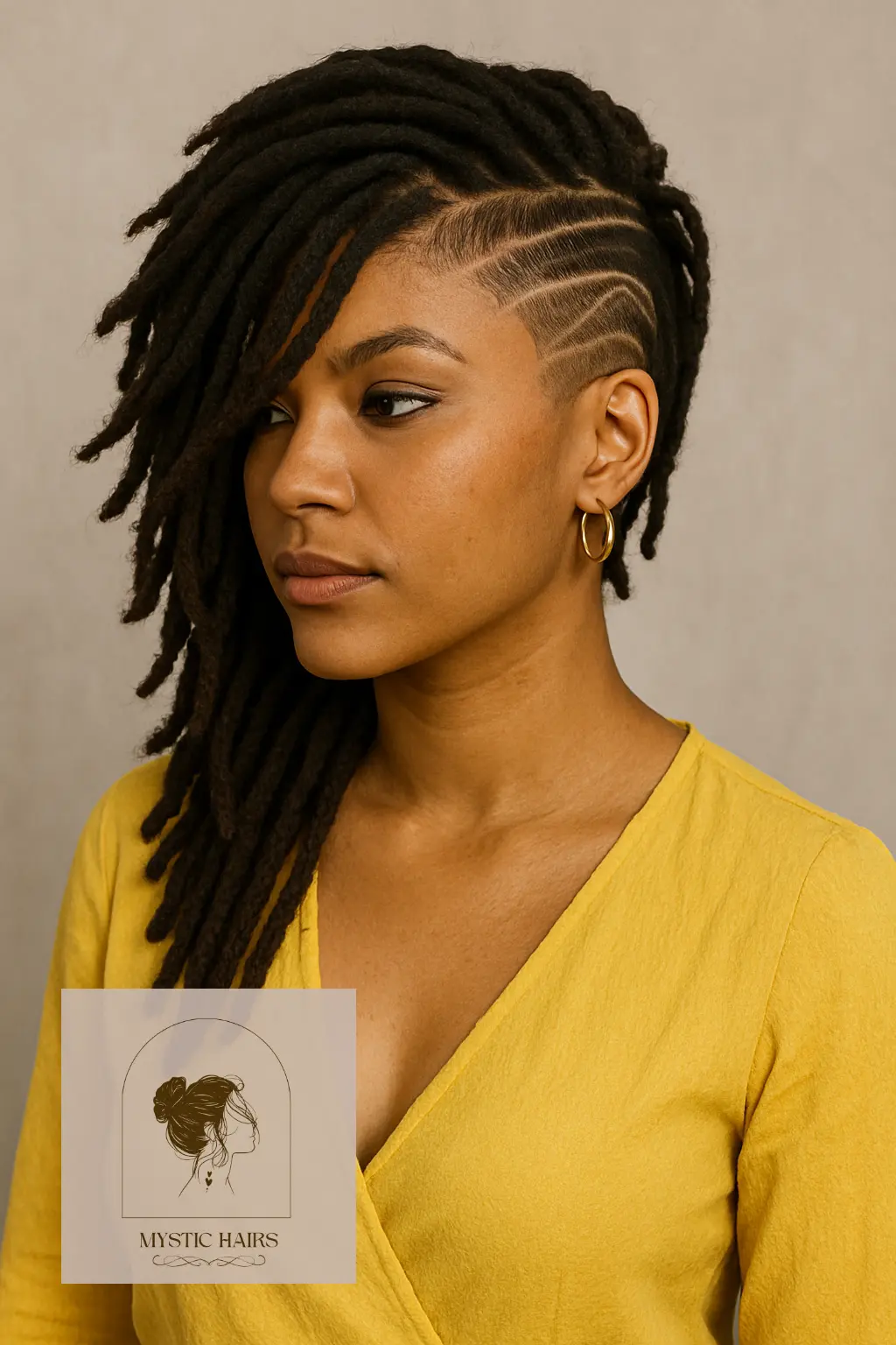 Layered Undercut with Designs
