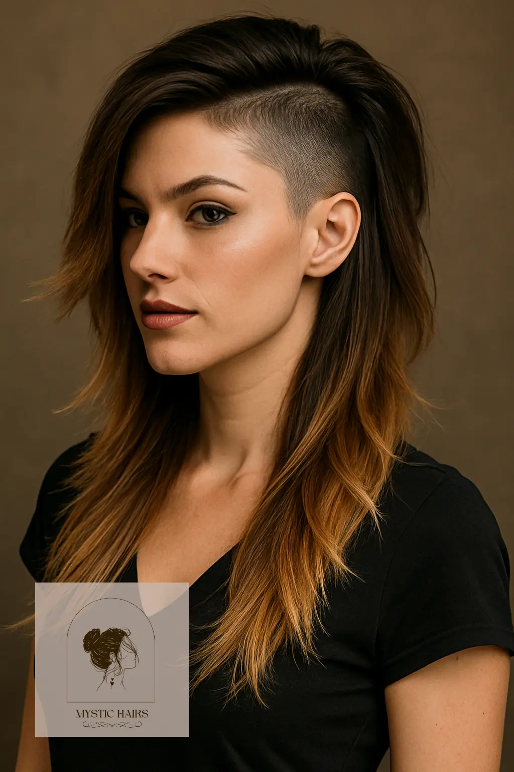 Layered Undercut with Feathered Ends