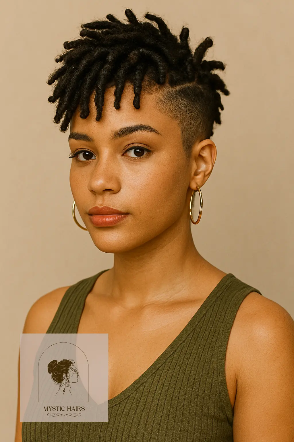 Loc-Inspired Curls with Taper