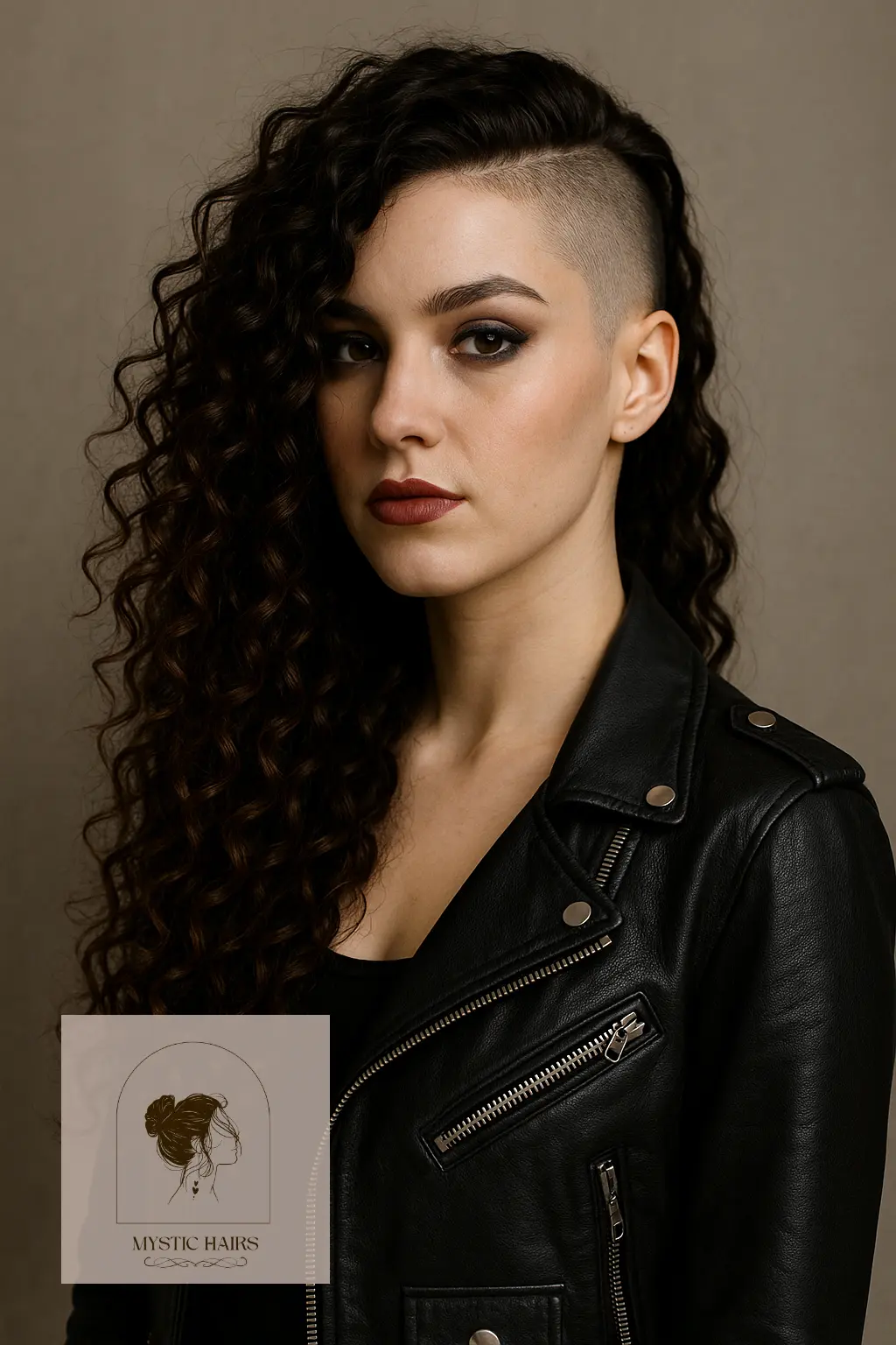Long Side Curls with Shave