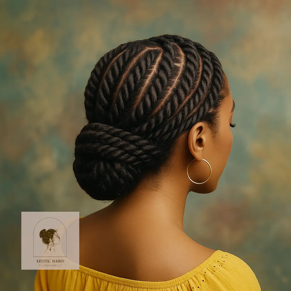 Loose Flat Twists Bun