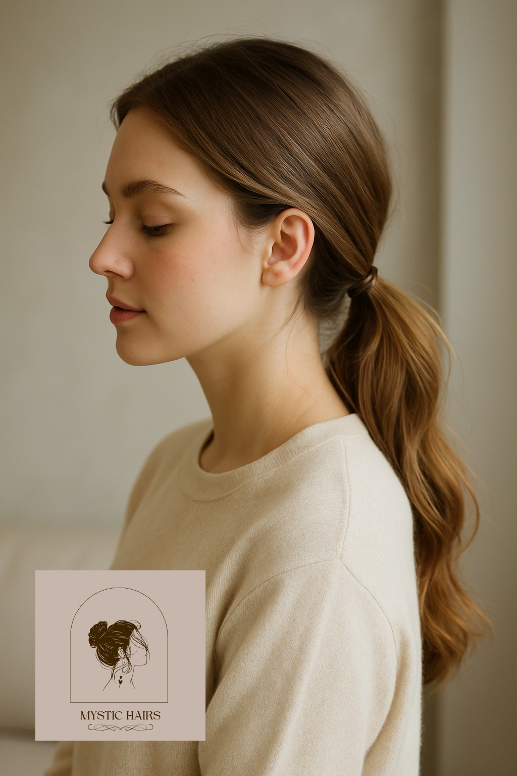 Loose Low Ponytail