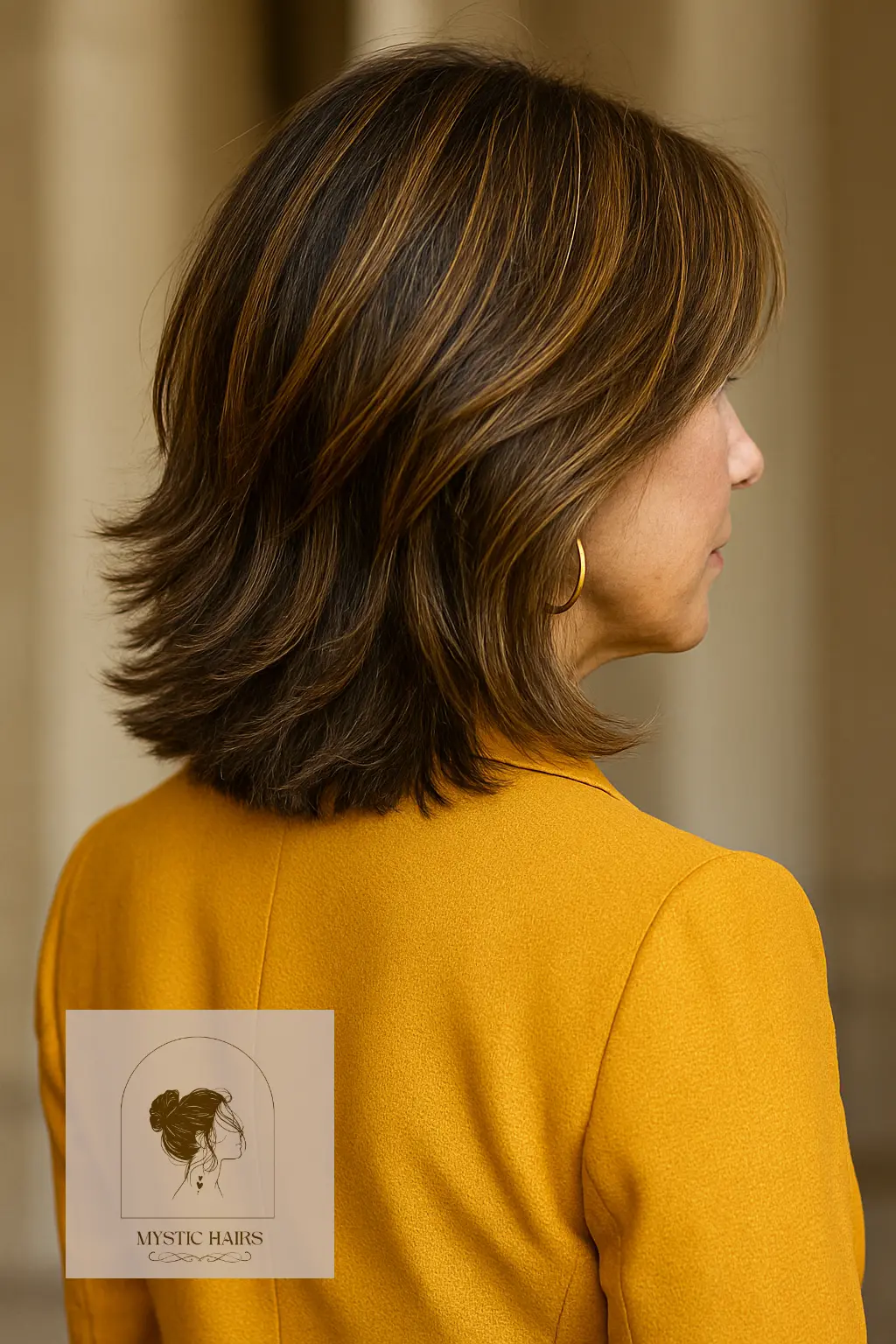 Mid-Length Cut with Razored Layers
