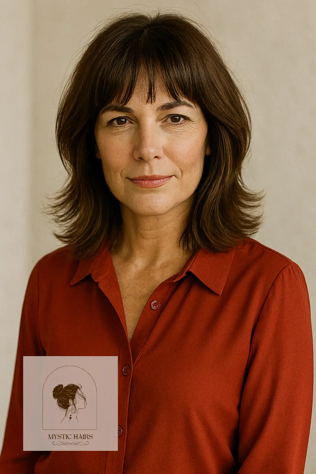 Mid-Length Shag with Textured Bangs