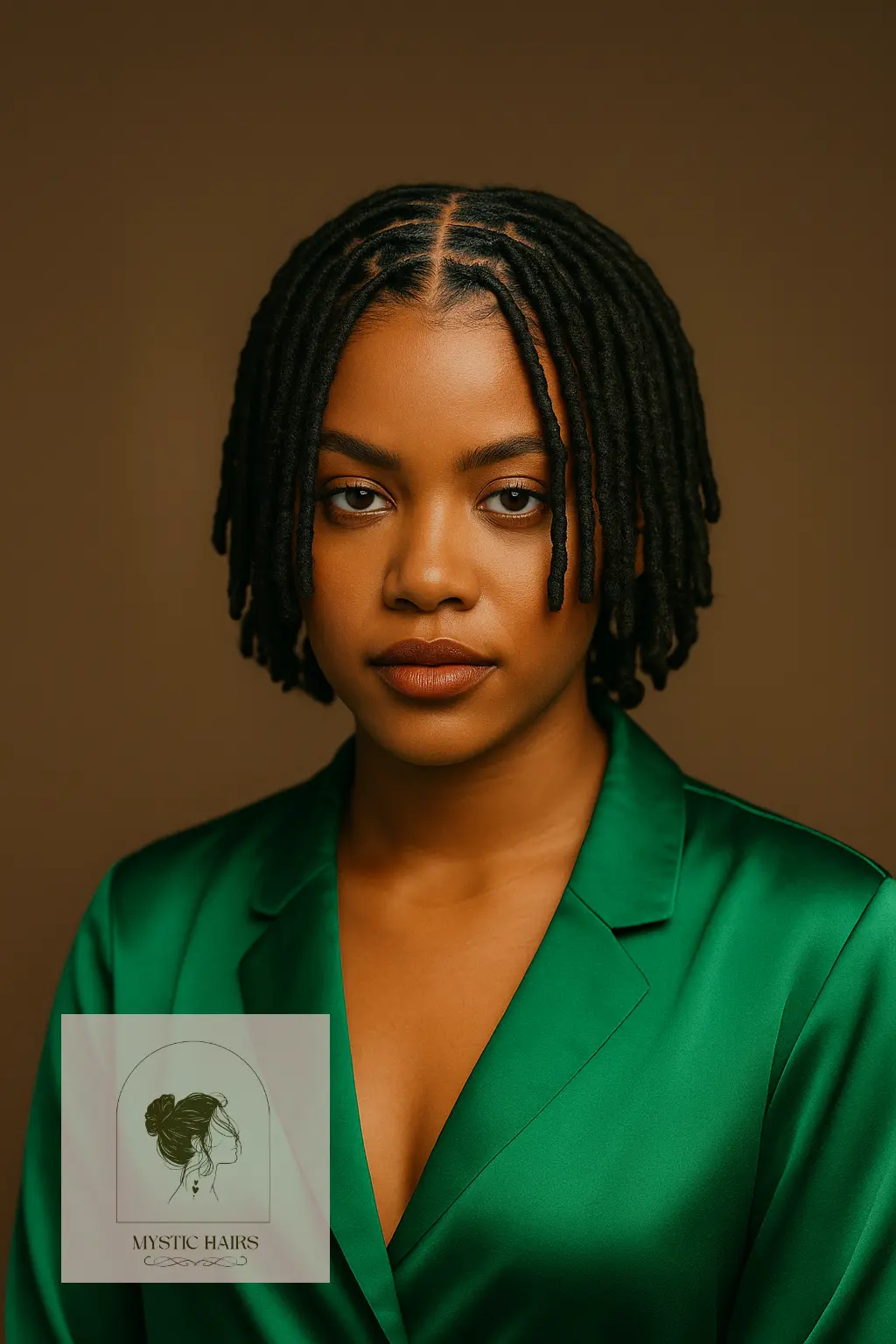 Middle-Parted Short Locs