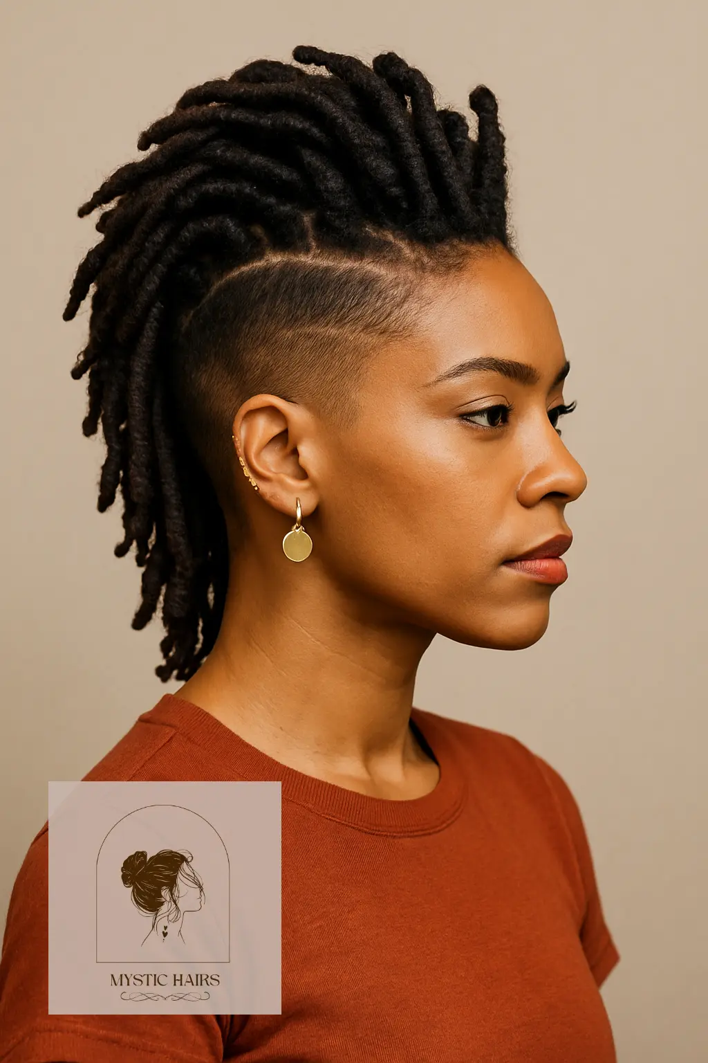 Mohawk Locs with Fade