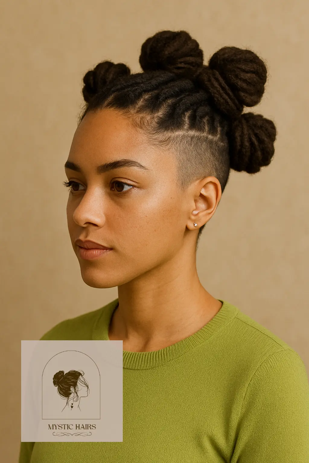 Multi-Bun Undercut Style