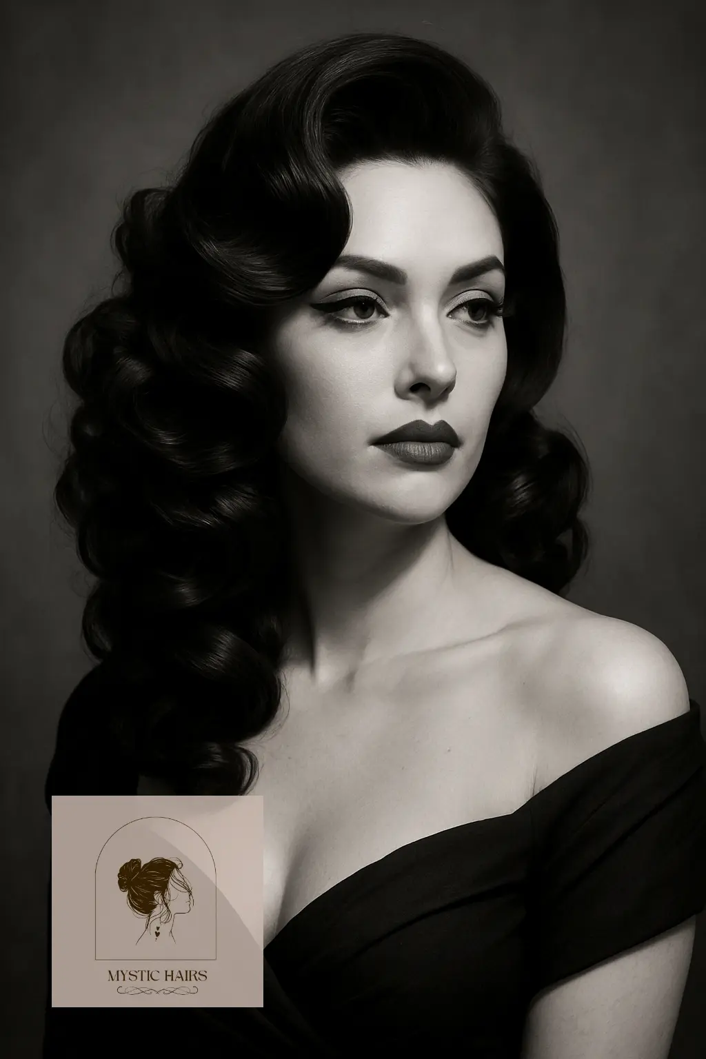 Oversized Side-Swept Curls