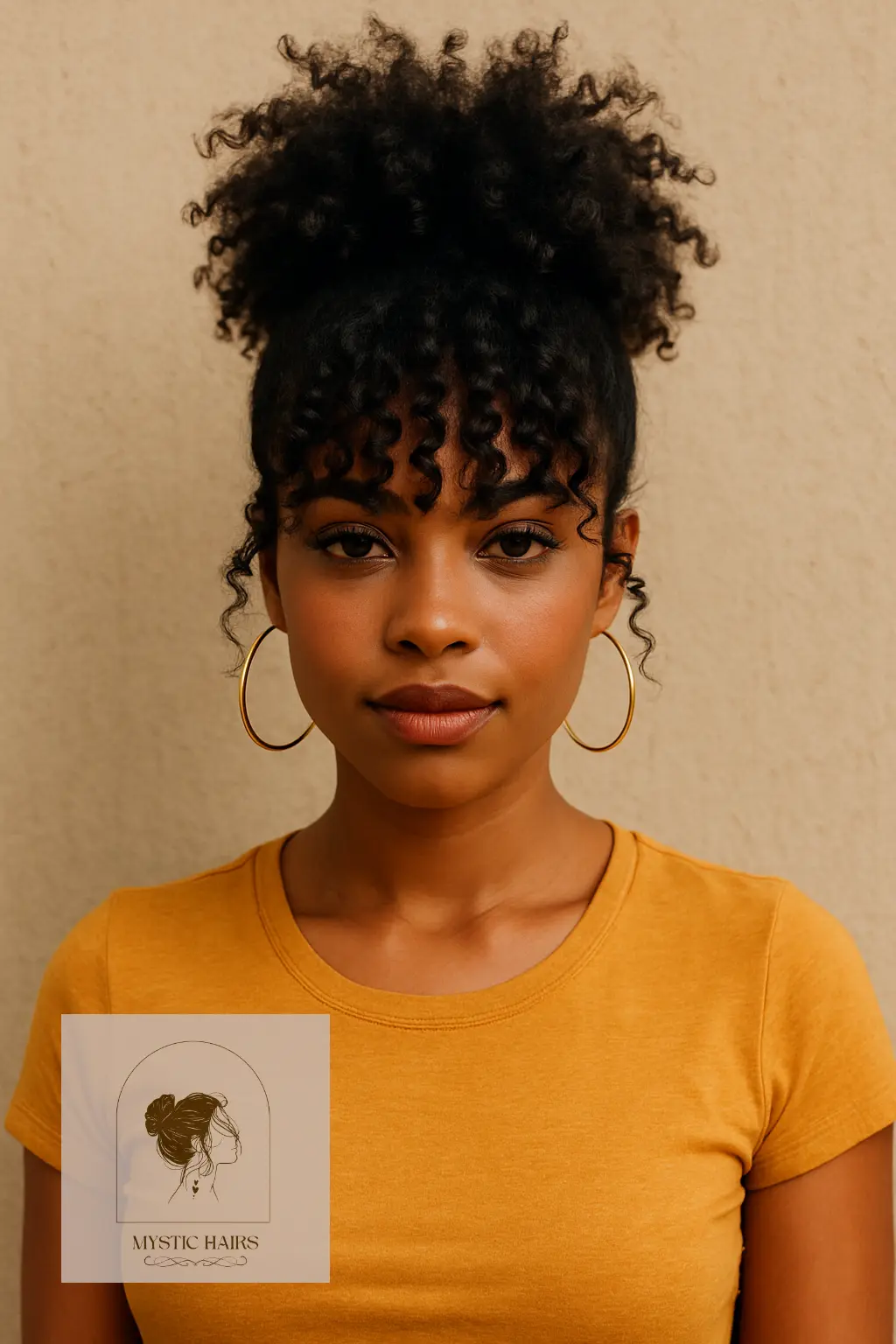 Pineapple Puff with Bangs