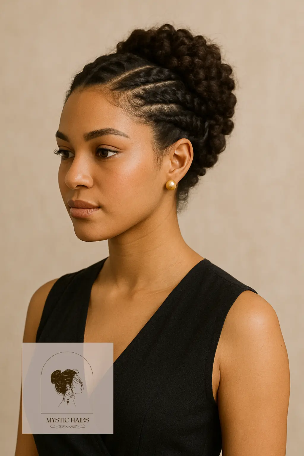 Pinned Flat Twists Updo