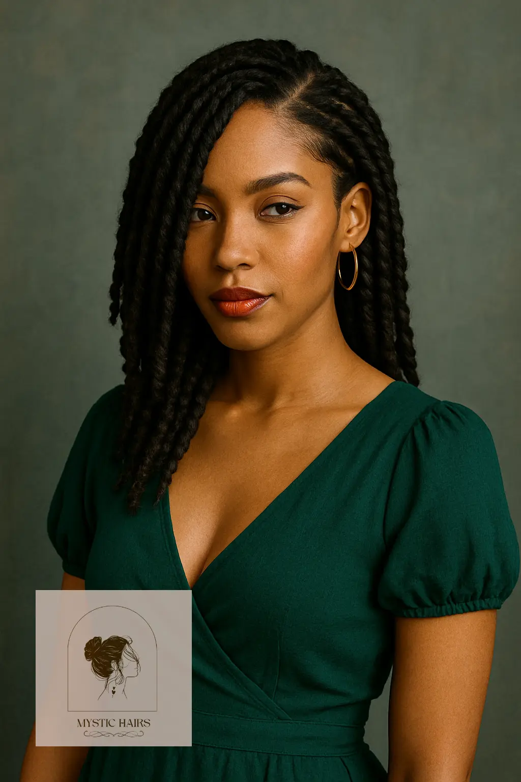 Rope Twists with Deep Side Part