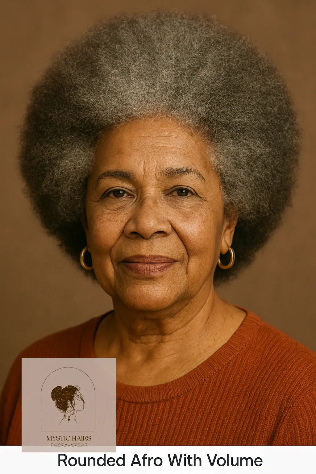 Rounded Afro With Volume