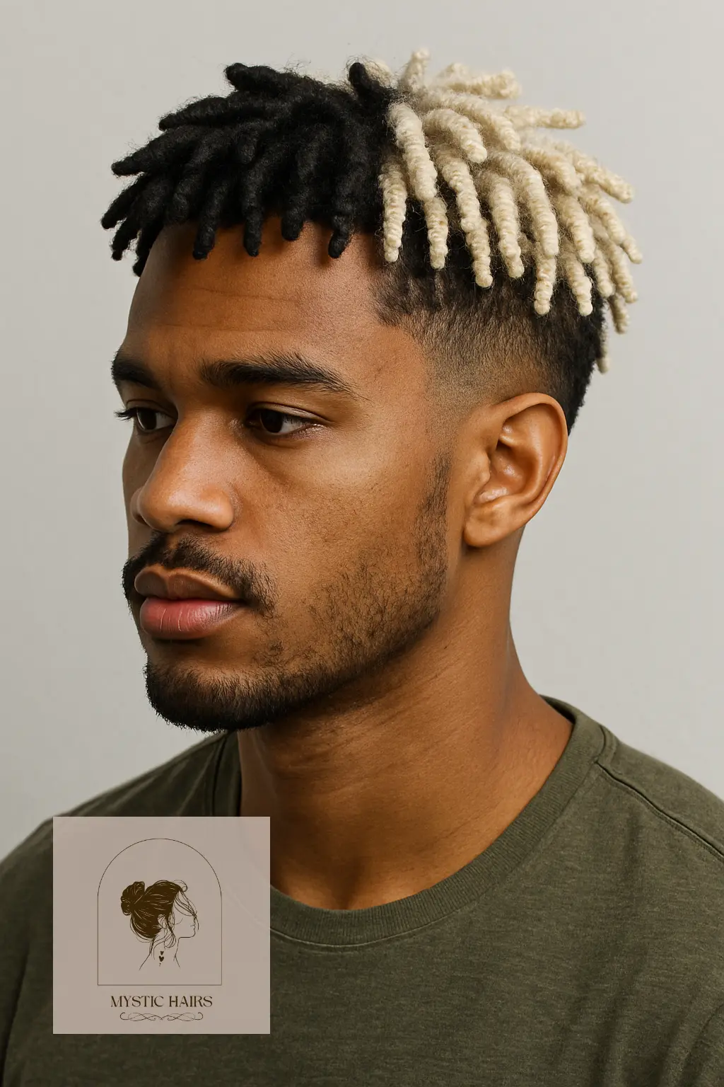 Short Dreads in Split Tone