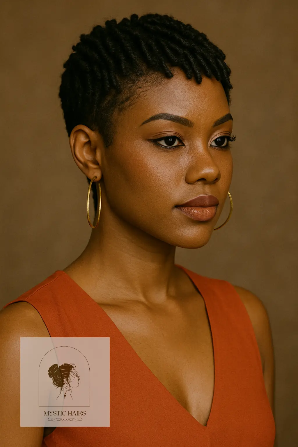 Short Invisible Locs Pixie Cut