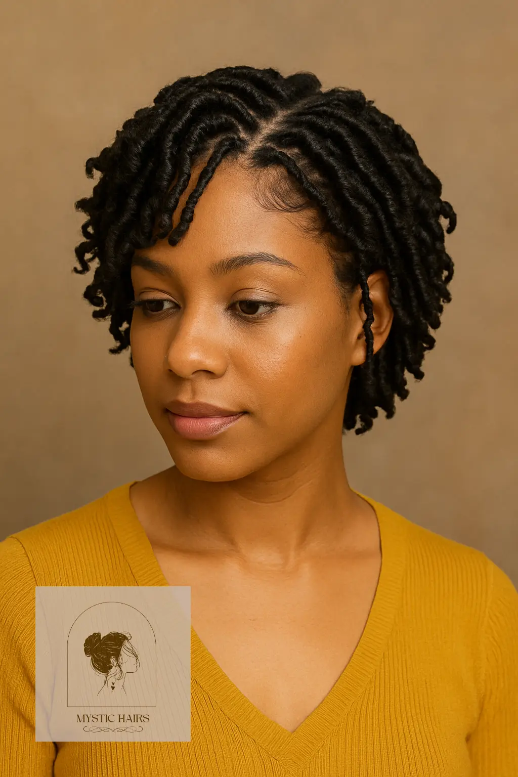 Short Locs with Spiral Curls