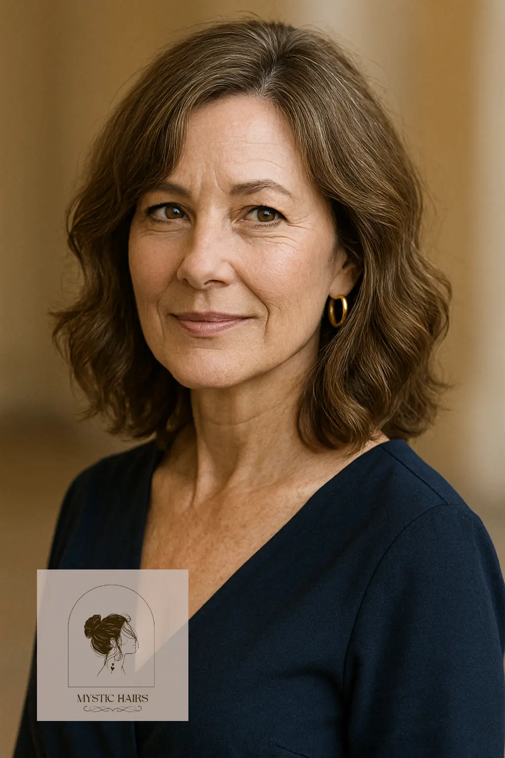 Shoulder-Length Cut with Subtle Curls