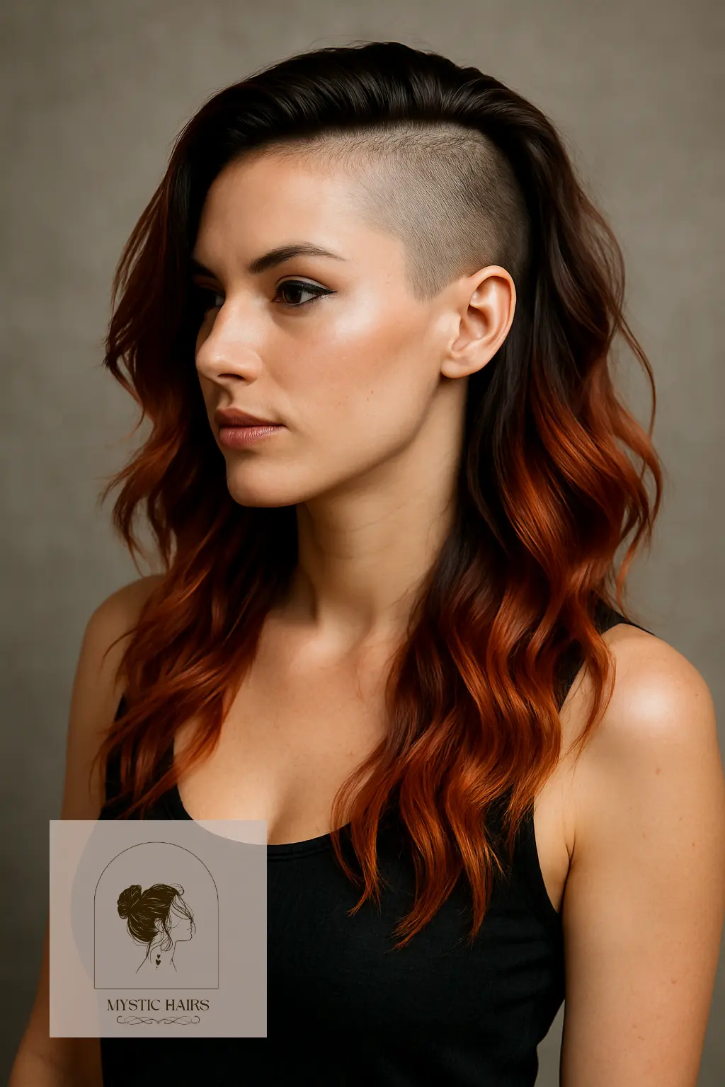 Side Shaved with Loose Waves