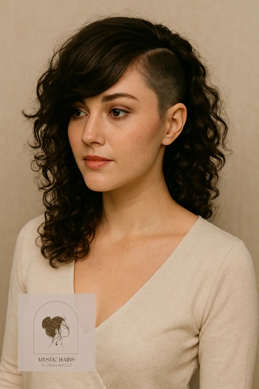 Side Swept Bangs with Fade