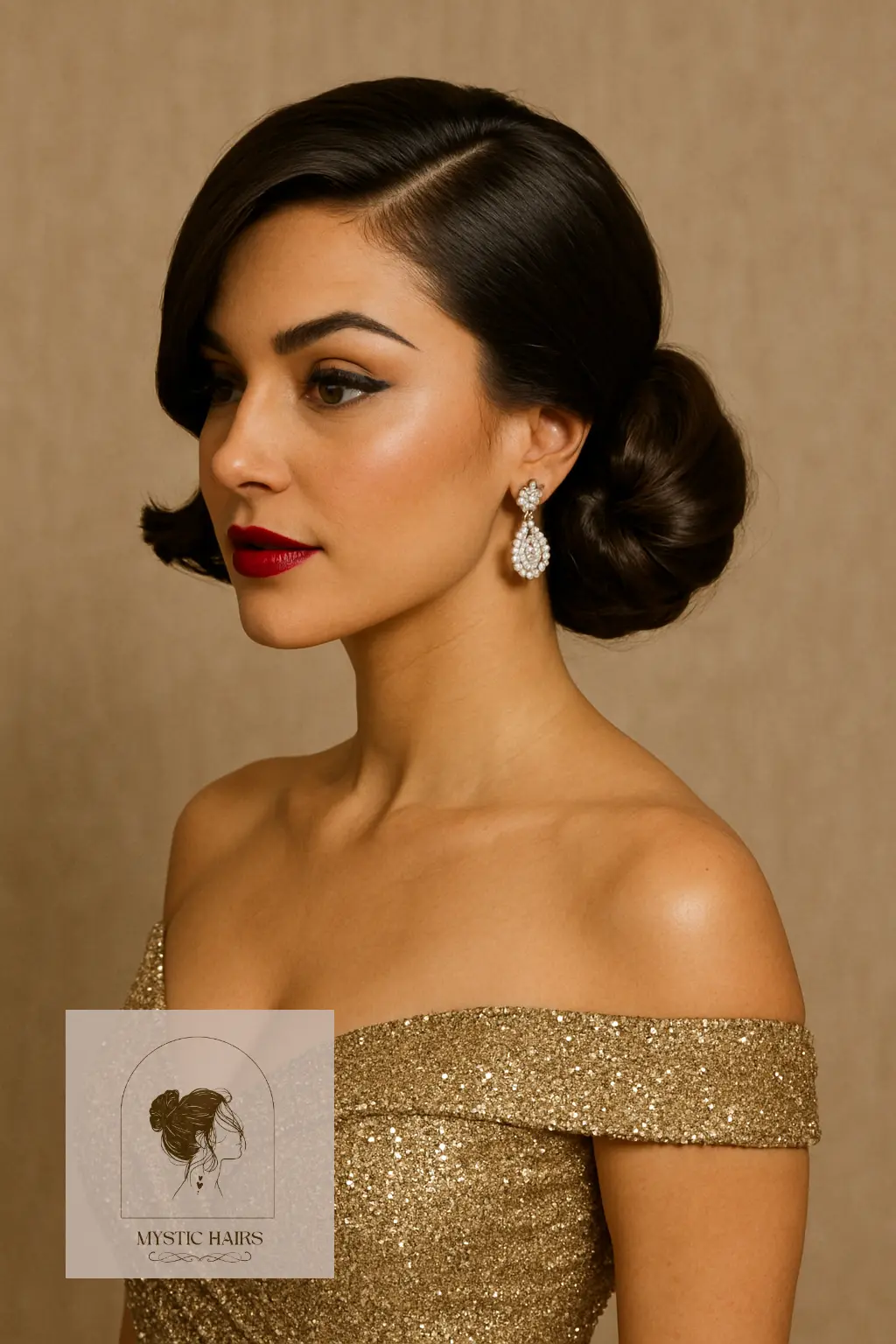 Side-Swept Hollywood Bun