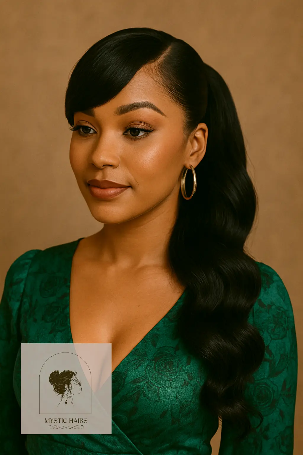 Side-Swept Weave Ponytail